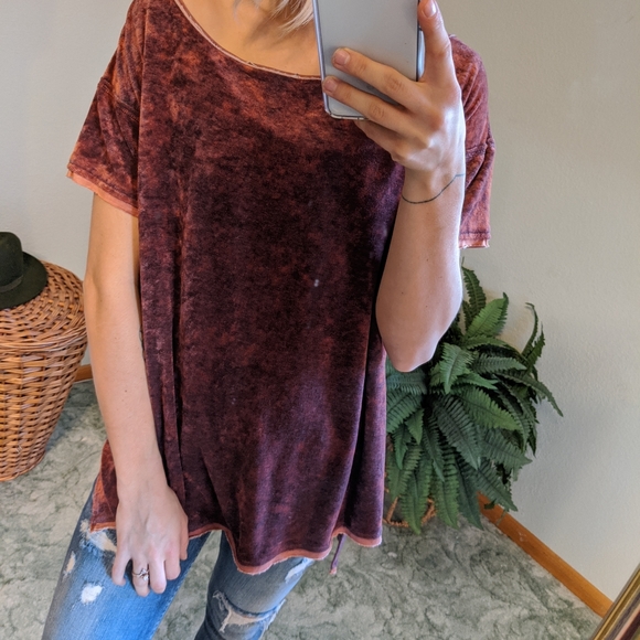 We the free velvet oversized shirt - Picture 2 of 5